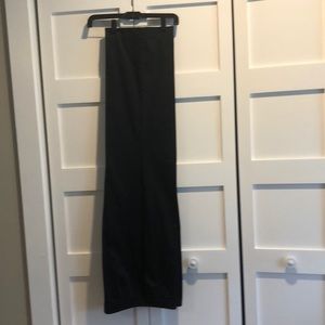 Black wide leg dress pant